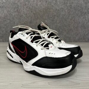 Nike Air Monarch IV Mens 13 White Black Red Workout Training Shoes 416355-101